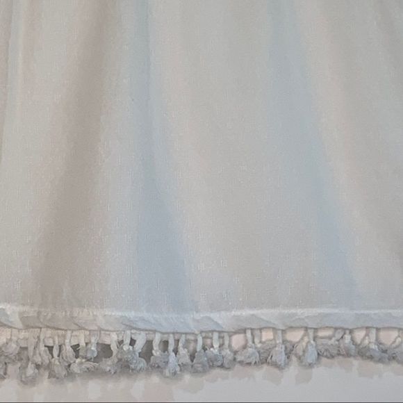 Sun & shadow tassel top white sleeveless 8114 new - Picture 6 of 10